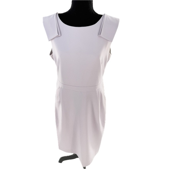 J. Crew Suiting Bow Shoulder Sleeveless Sheath Dress Light Lavender Size 10 - Picture 17 of 17